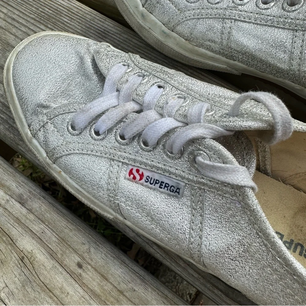 Superga metallic canvas